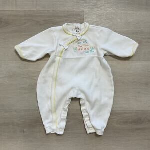 Vintage Baby Dior Long Sleeve One Piece Ducks and Bows for boy or girl